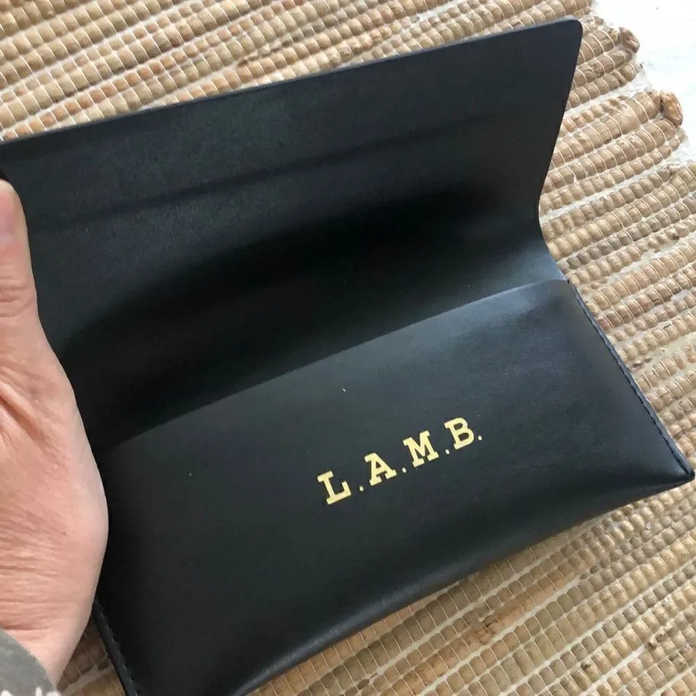 L.A.M.B. Black eyeglass sunglass case